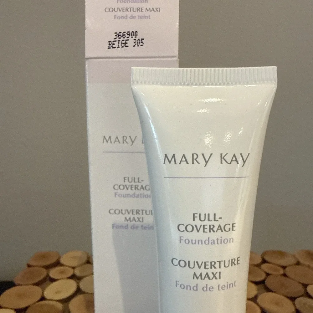 Mary Kay‎ Full Coverage Foundation Beige 305 - Gray Cap # 366900 Normal To Dry